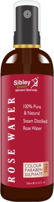 Sibley Beauty Rose Water Gulab Jal Spray Steam Distilled Rose Water ( 1 x 200ml ) Men & Women(200 ml)