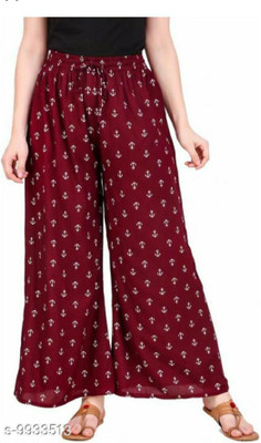 Bharti creation Flared Women Maroon Trousers