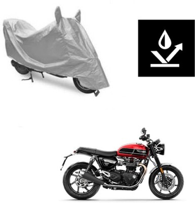 Atulit enterprises Two Wheeler Cover for Triumph(Twin, Silver)