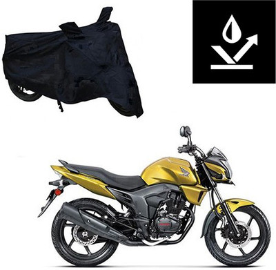 Feel heaven Two Wheeler Cover for Honda(CB Trigger, Black)