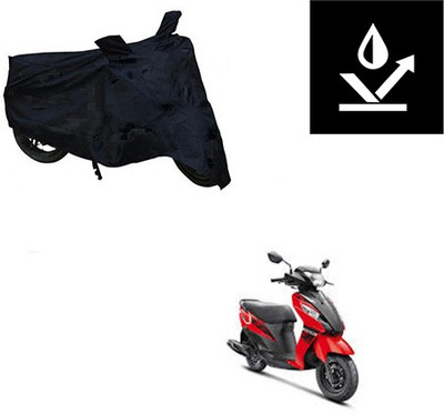 saanvi Two Wheeler Cover for Suzuki(Let's, Black)