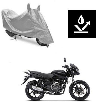 saanvi Two Wheeler Cover for Bajaj(Pulsar 150, Silver)