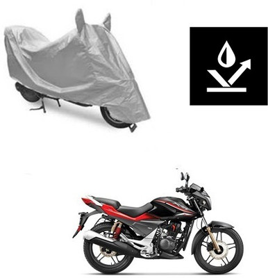 saanvi Two Wheeler Cover for Honda(CBZ Extreme, Silver)