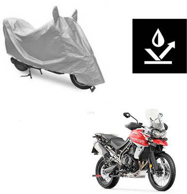 Atulit enterprises Two Wheeler Cover for Triumph(Tiger 800 XCA, Silver)