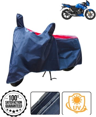 AutoRetail Two Wheeler Cover for TVS(Apache RTR 180, Red, Blue)