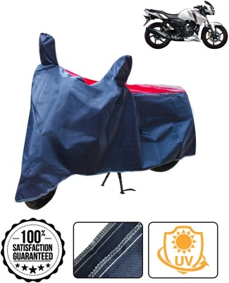 THE REAL ARV Two Wheeler Cover for TVS(Apache RTR 160, Red, Blue)