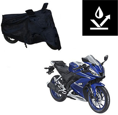 Feel heaven Two Wheeler Cover for Yamaha(R15, Black)