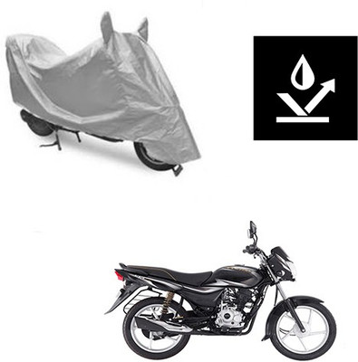 Atulit enterprises Two Wheeler Cover for Bajaj(Platina 100 DTS-i, Silver)