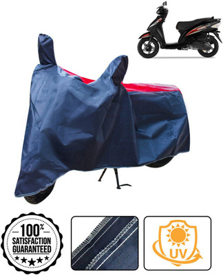 THE REAL ARV Two Wheeler Cover for TVS(Wego, Red, Blue)