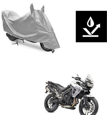saanvi Two Wheeler Cover for Triumph(Tiger 800 XR, Silver)