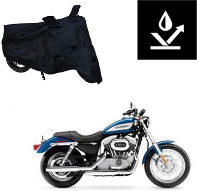 Feel heaven Two Wheeler Cover for Harley Davidson(XL 883, Black)