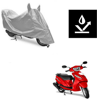 Atulit enterprises Two Wheeler Cover for TVS(Wego, Silver)