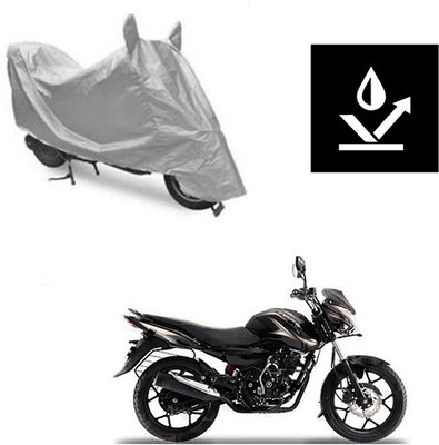 Atulit enterprises Two Wheeler Cover for Bajaj(Discover 150 s, Silver)