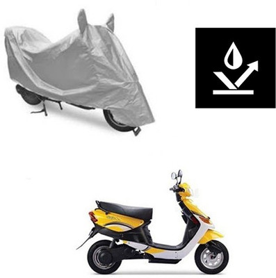 saanvi Two Wheeler Cover for Indus(Yo, Silver)