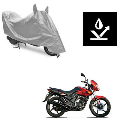 Atulit enterprises Two Wheeler Cover for TVS(Flame DS 125, Silver)