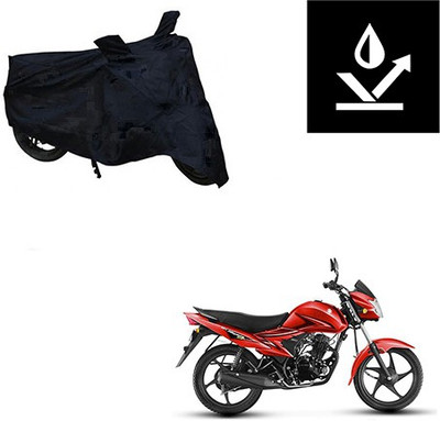 Feel heaven Two Wheeler Cover for Suzuki(Hayate, Black)