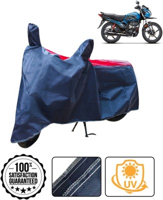 CARNEST Two Wheeler Cover for Hero(Passion Pro TR, Red, Blue)