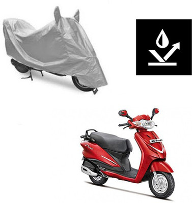 saanvi Two Wheeler Cover for Hero(Duet, Silver)
