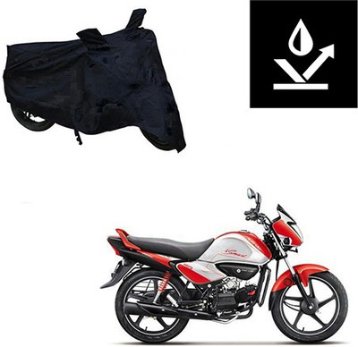 saanvi Two Wheeler Cover for Hero(Splendor I Smart, Black)