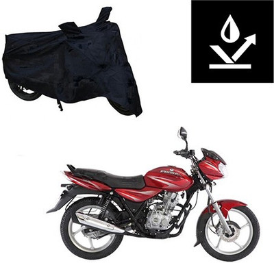 saanvi Two Wheeler Cover for Bajaj(Discover 125 DTS-i, Black)