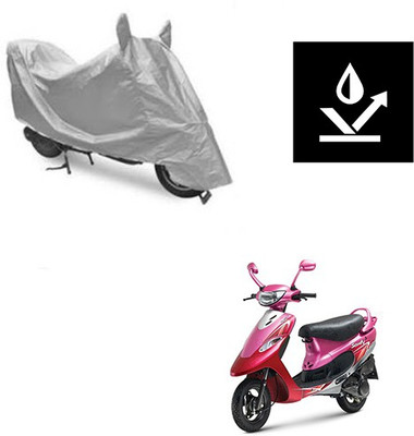 Atulit enterprises Two Wheeler Cover for TVS(Scooty Pep+, Silver)