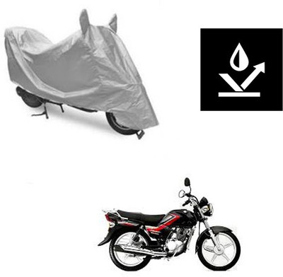 saanvi Two Wheeler Cover for Suzuki(Heat, Silver)