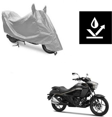 Atulit enterprises Two Wheeler Cover for Suzuki(Intruder, Silver)