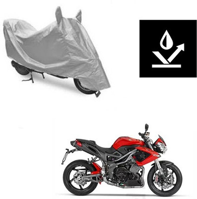 Atulit enterprises Two Wheeler Cover for DSK Benelli(TNT R, Silver)