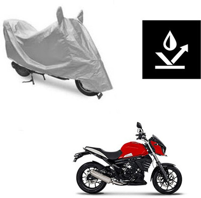 Atulit enterprises Two Wheeler Cover for Mahindra(Mojo, Silver)
