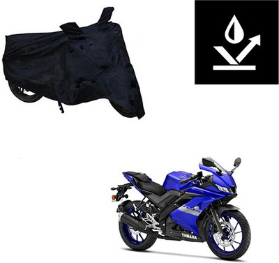 Feel heaven Two Wheeler Cover for Yamaha(R15 V3, Black)