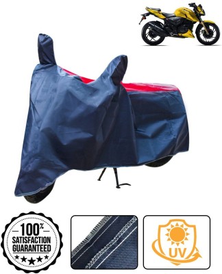 AutoRetail Two Wheeler Cover for TVS(Apache RTR 200 4V, Red, Blue)