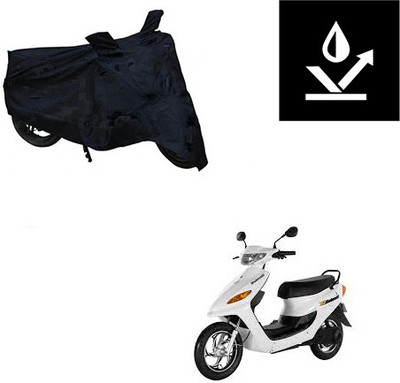 Feel heaven Two Wheeler Cover for Indus(Yo Electron, Black)