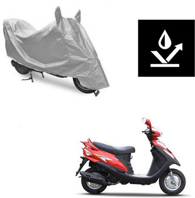 Atulit enterprises Two Wheeler Cover for Mahindra(Flyte, Silver)