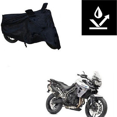Feel heaven Two Wheeler Cover for Triumph(Tiger 800 XR, Black)