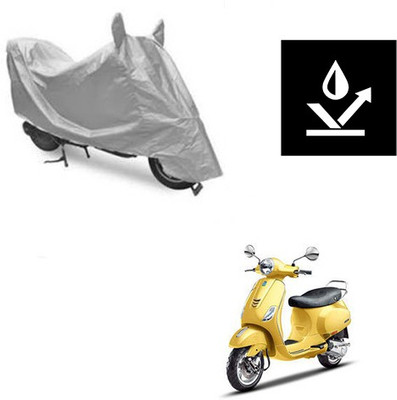 Atulit enterprises Two Wheeler Cover for Piaggio(Vespa SXL, Silver)