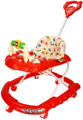 Knuffles Musical 3-in-1 Walker With Parent Rod(Red)