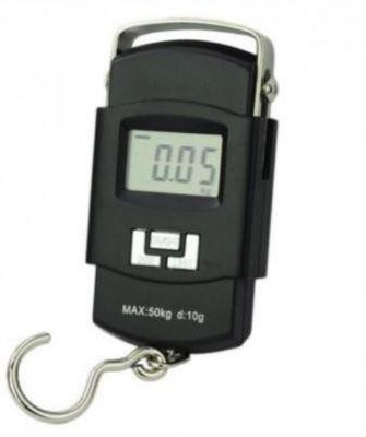 SBTs Portable Electronic Digital Weighing Scale 50kg with LCD Display and Handheld Hook Weighing Scale(Black)