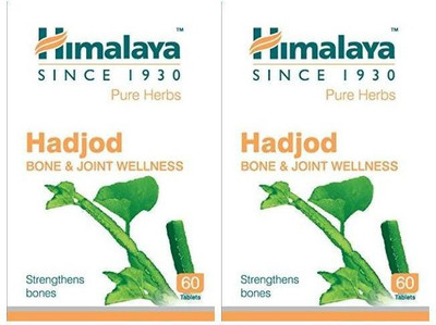 HIMALAYA Pure Herbs Hadjod Bone & Joint Wellness 60 Tablets (Pack of 2)(Pack of 2, 120 Tablets)