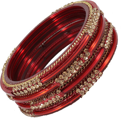 NMII Glass Zircon Kada(Pack of 4)