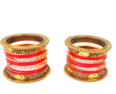 SHRISHA CREATION Brass Gold-plated Bangle Set(Pack of 20) Flipkart