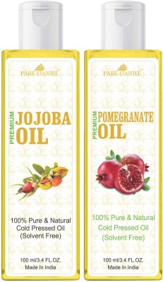 PARK DANIEL Jojoba Oil & Pomegranate Oil Combo Pack Of 2 bottle of 100 ml(200 ml)(200 ml)