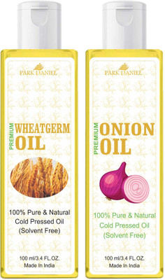 PARK DANIEL Wheatgerm Oil & Onion Oil Combo Pack Of 2 bottle of 100 ml(200 ml)(200 ml)