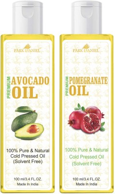 PARK DANIEL Avocado Oil & Pomegranate Oil Combo Pack Of 2 bottle of 100 ml(200 ml)(200 ml)