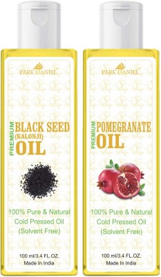 PARK DANIEL Blackseed Oil & Pomegranate Oil Combo Pack Of 2 bottle of 100 ml(200 ml)(200 ml)