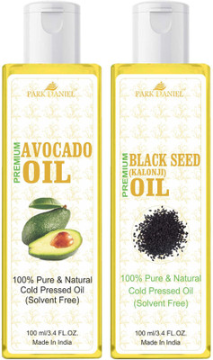 PARK DANIEL Avocado Oil & Blackseed Oil Combo Pack Of 2 bottle of 100 ml(200 ml)(200 ml)