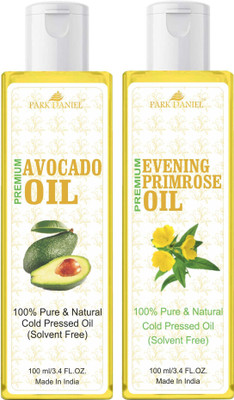 PARK DANIEL Avocado Oil & Evening Primrose Oil Combo Pack Of 2 bottle of 100 ml(200 ml)(200 ml)