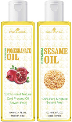 PARK DANIEL Pomegranate Oil & Sesame Oil Combo Pack Of 2 bottle of 100 ml(200 ml)(200 ml)
