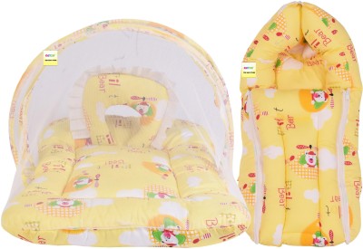 Kwitchy Cotton Baby Bed Sized Bedding Set(Yellow)