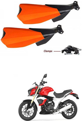 PRTEK Hand Palm Protector Wind Deflector Unbreakable Handguard BIKE HAND PROTECTOR ORANGE CA105 Handlebar Hand Guard(TVS)