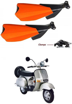 PRTEK Hand Palm Protector Wind Deflector Unbreakable Handguard BIKE HAND PROTECTOR ORANGE CA40 Handlebar Hand Guard(Bajaj)